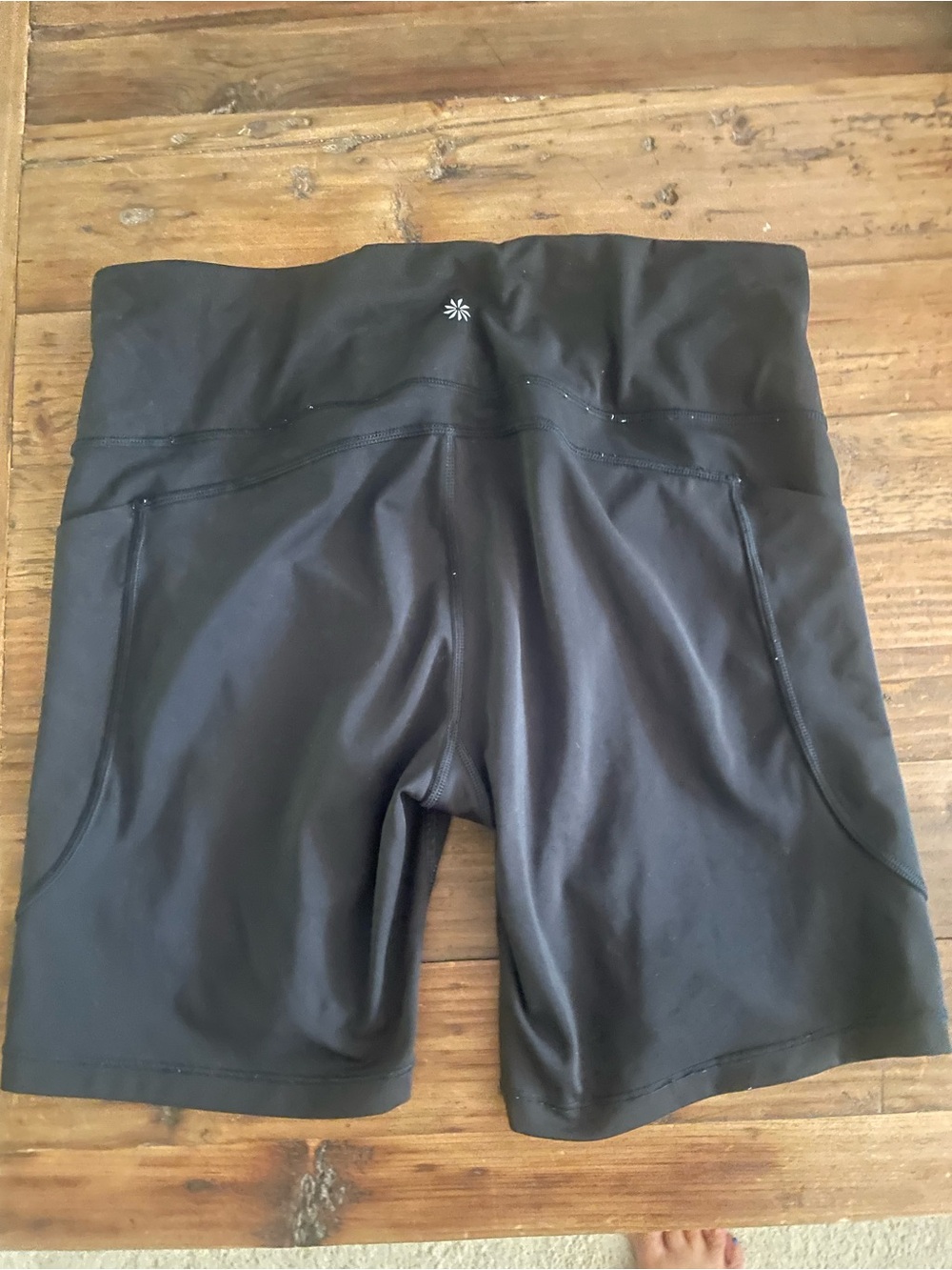 Athleta Black High-Waist Bike Shorts
